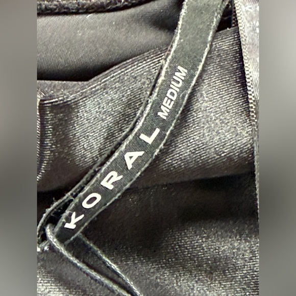 Koral Black Biker Shorts size medium NWT - Picture 2 of 5